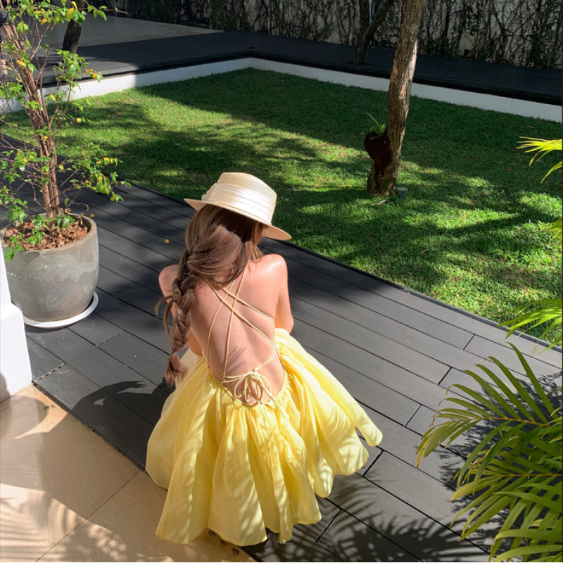 SOERA Abigail V Neck Layered Mini Dress - Dresses - SOERA-936259-YEL-S-10659 Yellow S
