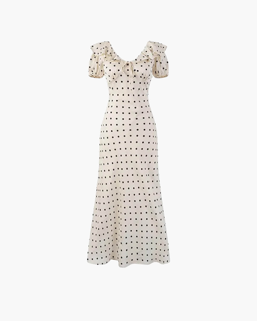 SOERA Bianca Polka Dot V-Neck Maxi Dress - Dresses - SOERA-749699-DEF-XS-97411 XS