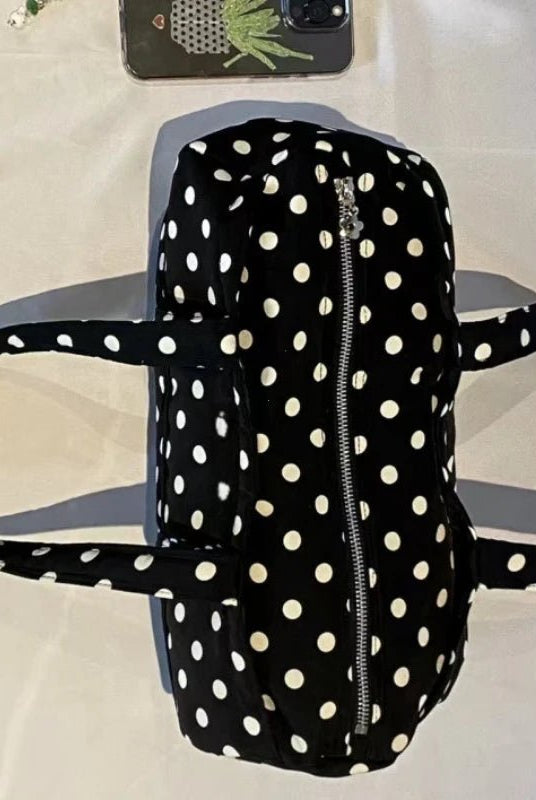 SOERA Kate Polka Dot Mini Duffle Bag - Handbags - 1005009570874235-;Ht1771494649181137977 Default