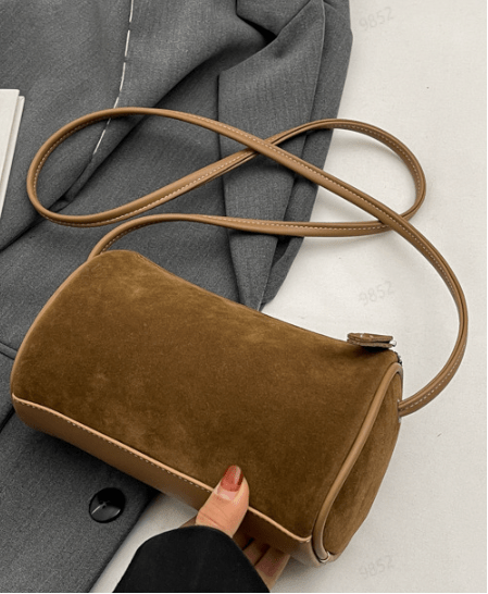 SOERA Ruby Suede Bag - Handbags - Mocha