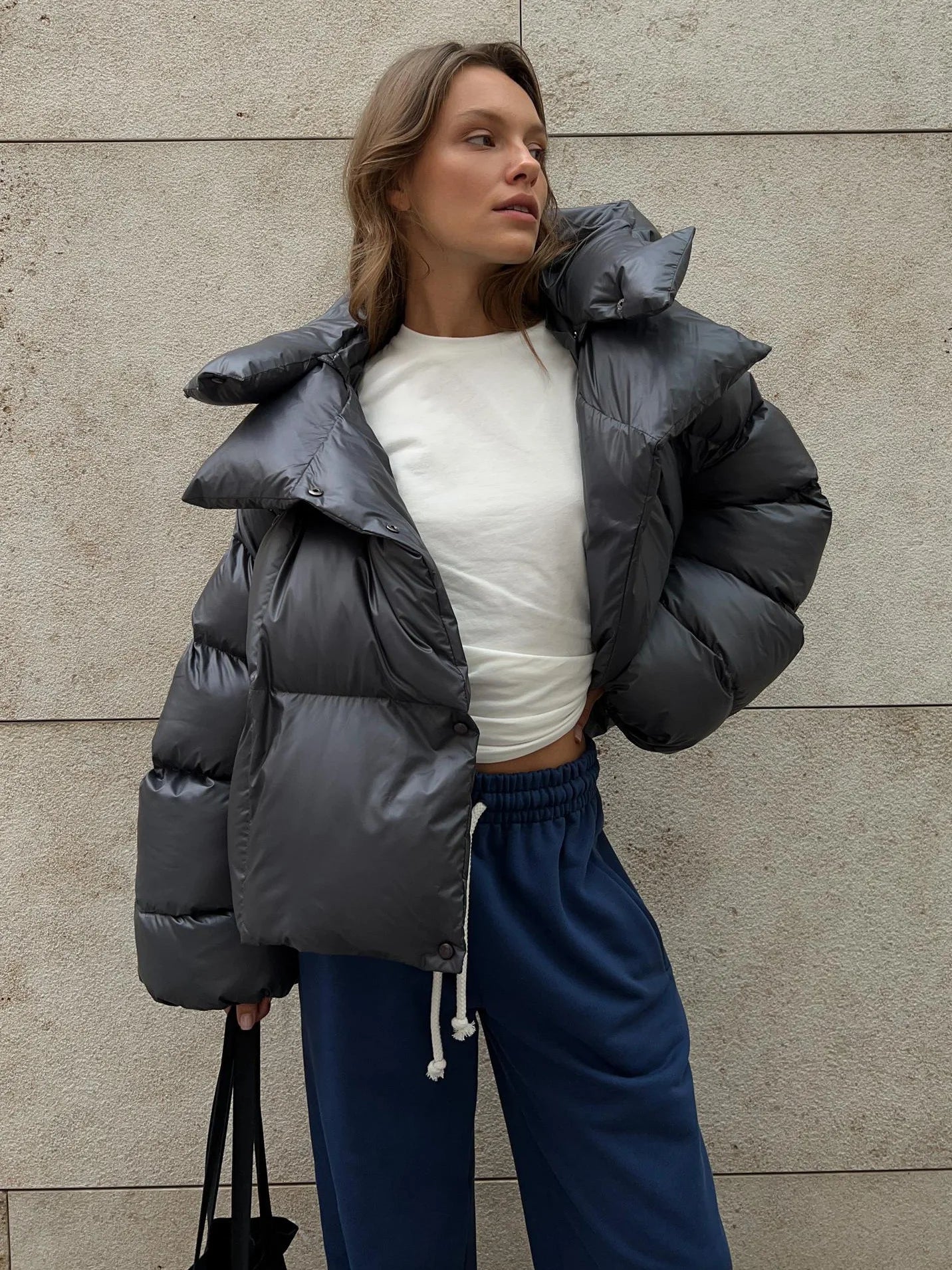 SOERA Jessy Puffer Jacket - Jackets - Navy M