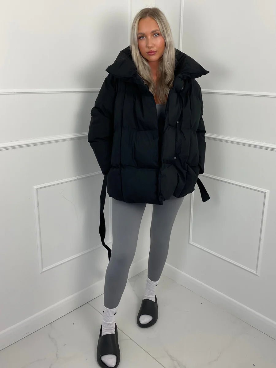 SOERA Miranda Puffer Jacket - Jackets - jG1762772375822145254 Black L