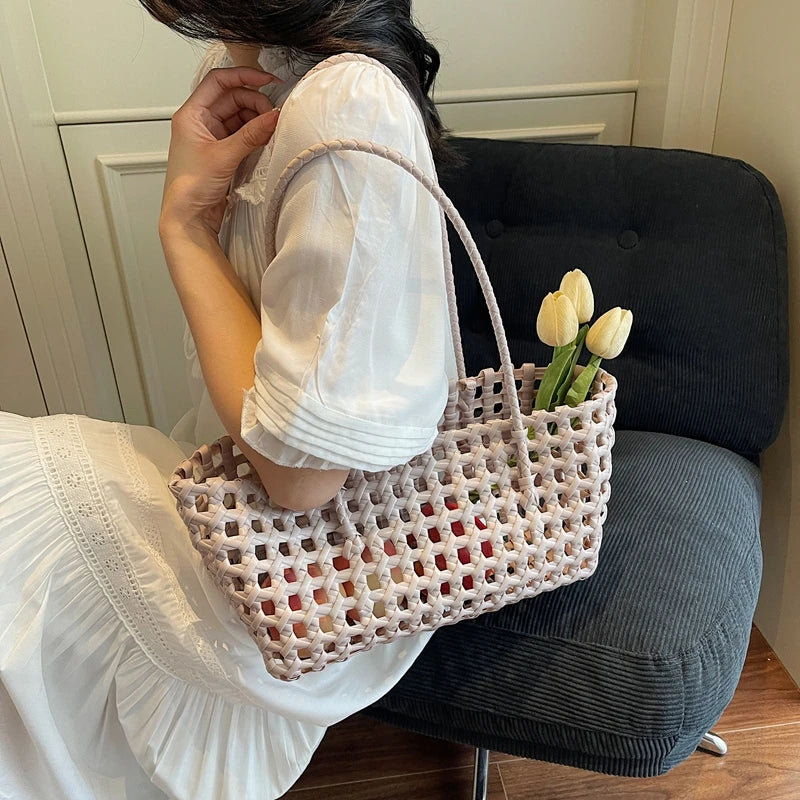 Sienna Hollowed Shoulder Tote