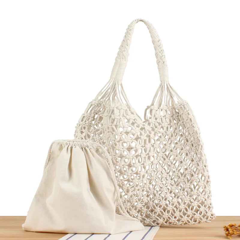 Margot Woven Beach Tote