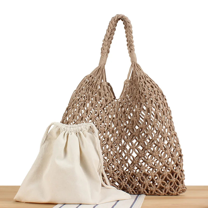 Margot Woven Beach Tote