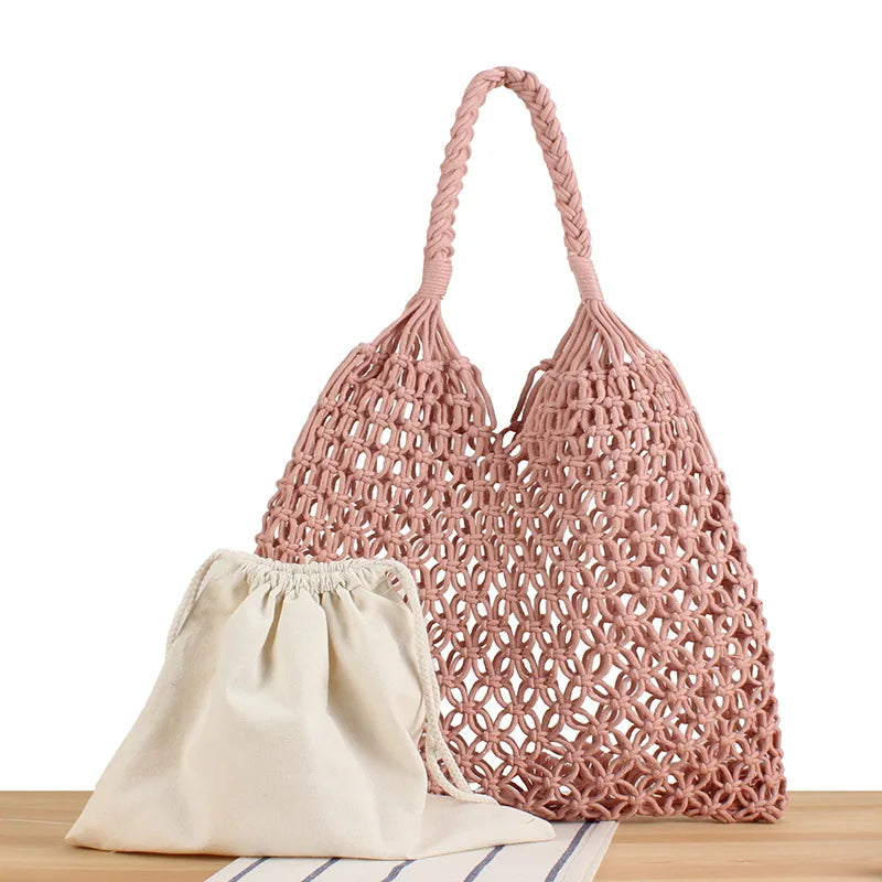Margot Woven Beach Tote