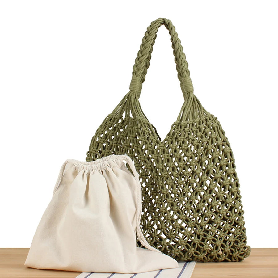 Margot Woven Beach Tote