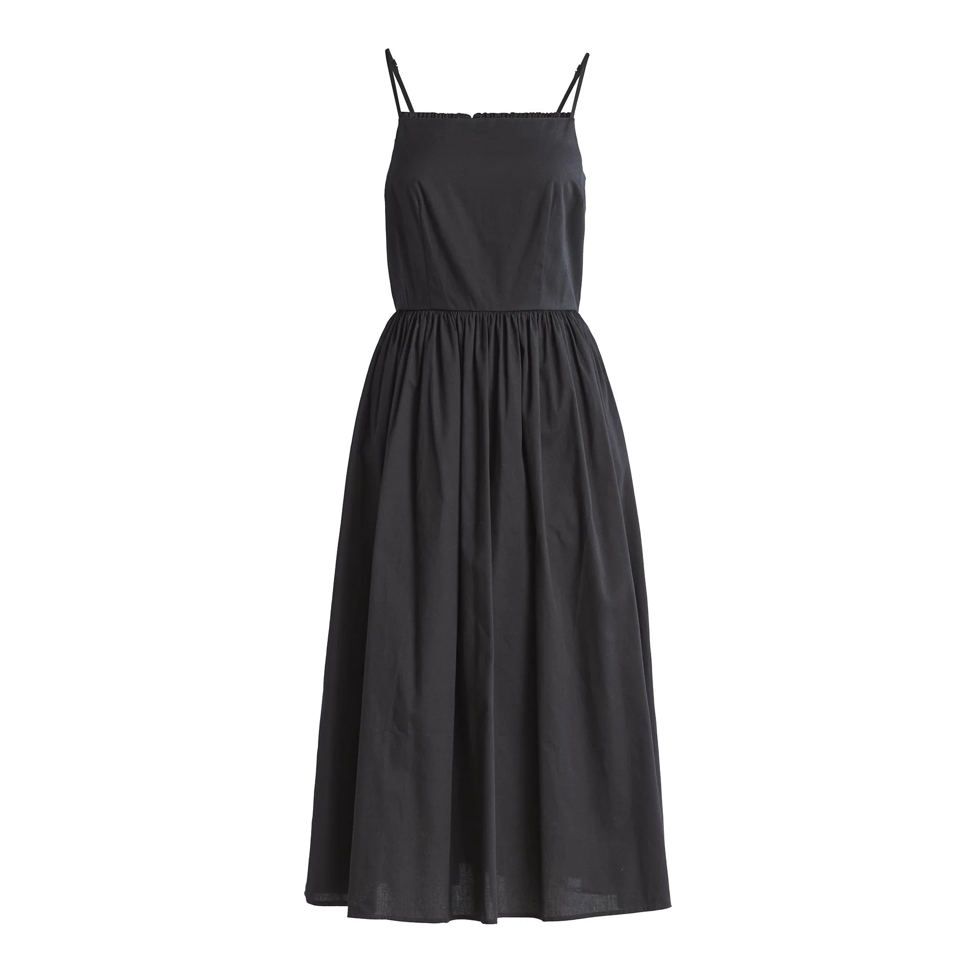 SOERA Alecto Pleated Spaghetti Strap Midi Dress - Dresses -  Black S
