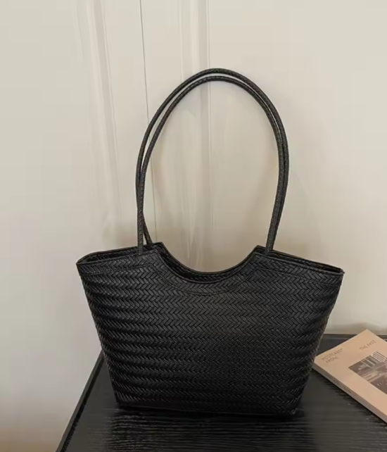 Rica Woven Faux Leather Bag