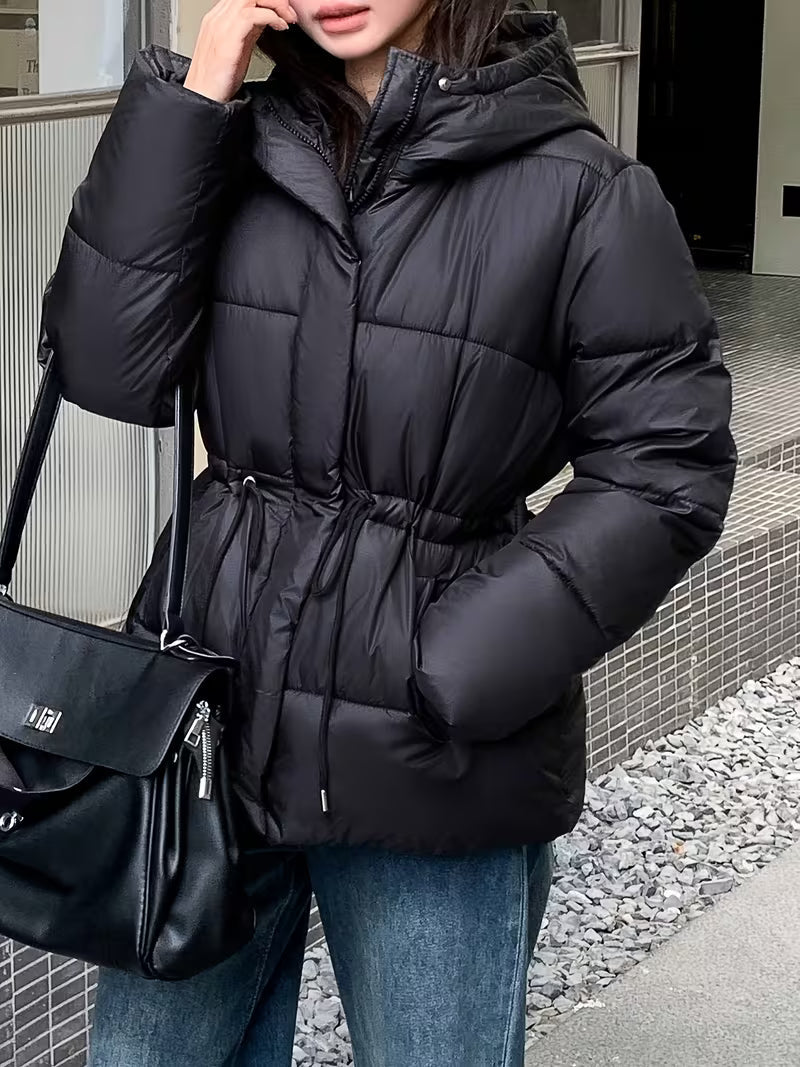 SOERA Mary Oversized Drawstring Waist Puffer Jacket