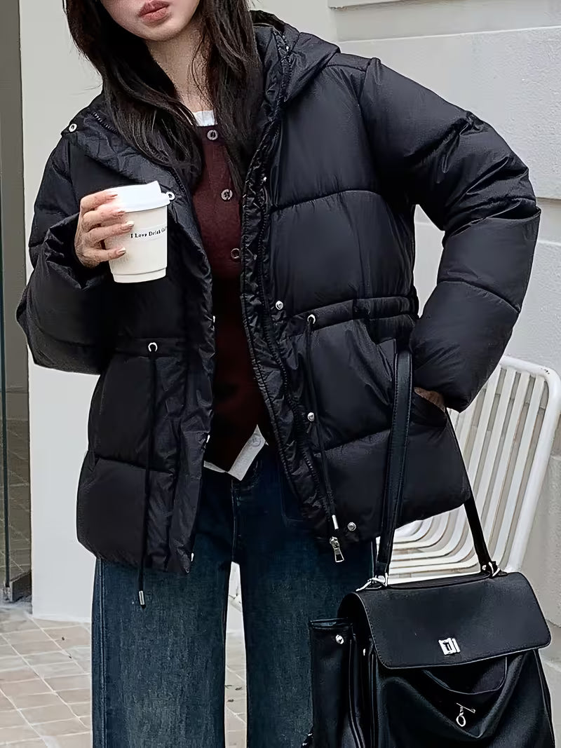 SOERA Mary Oversized Drawstring Waist Puffer Jacket