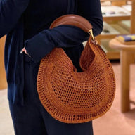 Amanda Crescent Woven Underarm Bag