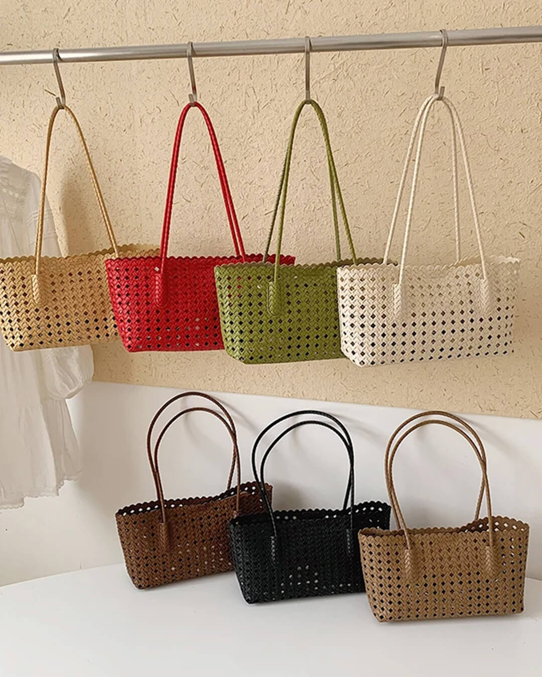 SOERA Briana Woven Straw Tote Bag - Bag - SOERA-681731-BEI-OS-63427 Beige