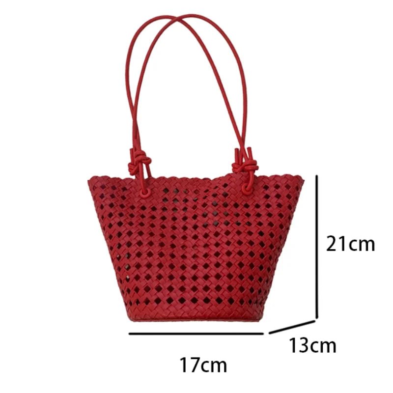 SOERA Matilde Woven Bucket Bag - Bag - SOERA-140483-GRE-OS-67363 Green