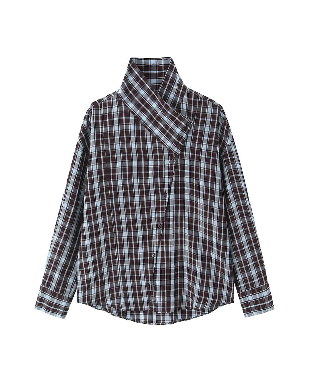 SOERA Rebecca Poplin Plaid Wrapped Shirt - Blouse - SOERA-334019-PLA-M-56003 M