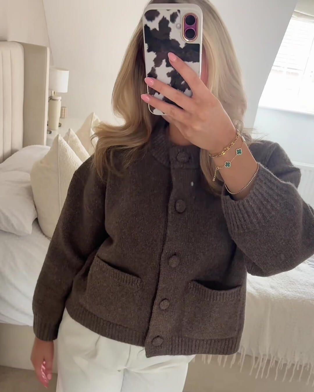 SOERA Nessa Thick Knitted Cardigan - Cardigans - EA1760504685428296616 Brown S