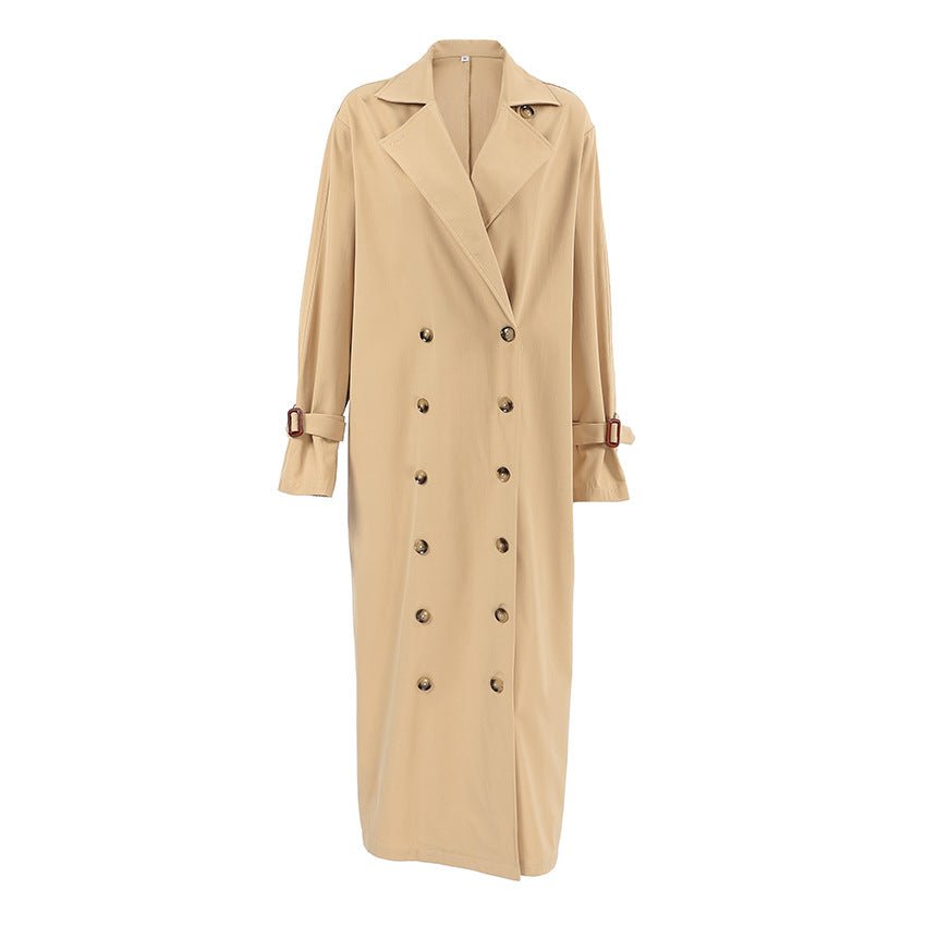 SOERA Melissa Classic Double Breasted Trench Coat - Coat - SOERA-332035-KHA-S-57859 Beige S