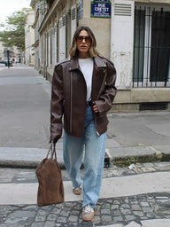 Jackie Zip-Up Lapel Jacket