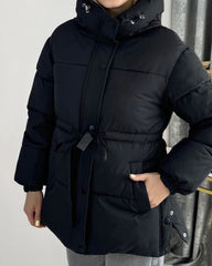 Lorna Lace Up Hooded Coat