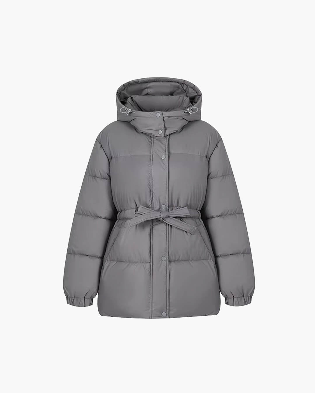 SOERA Lorna Lace Up Hooded Coat - Coats & Jackets -  Brown S