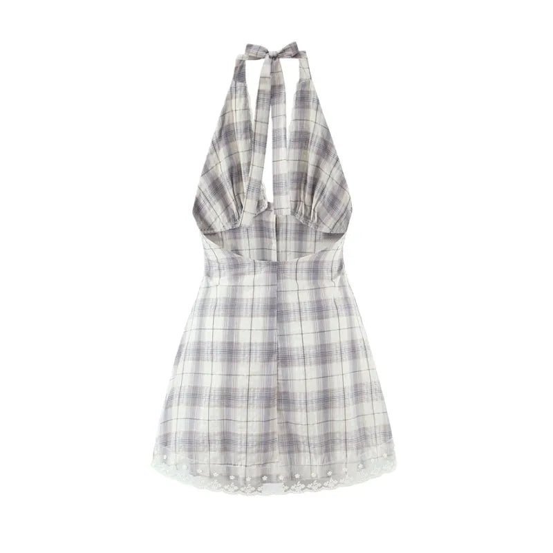 SOERA Bianca Diagonal Plaid Knit Mini Dress - Dress -  XS