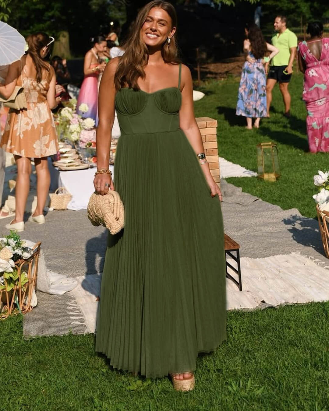 SOERA Vivienne Pleated Sleeveless Maxi Dress - Dress -  L