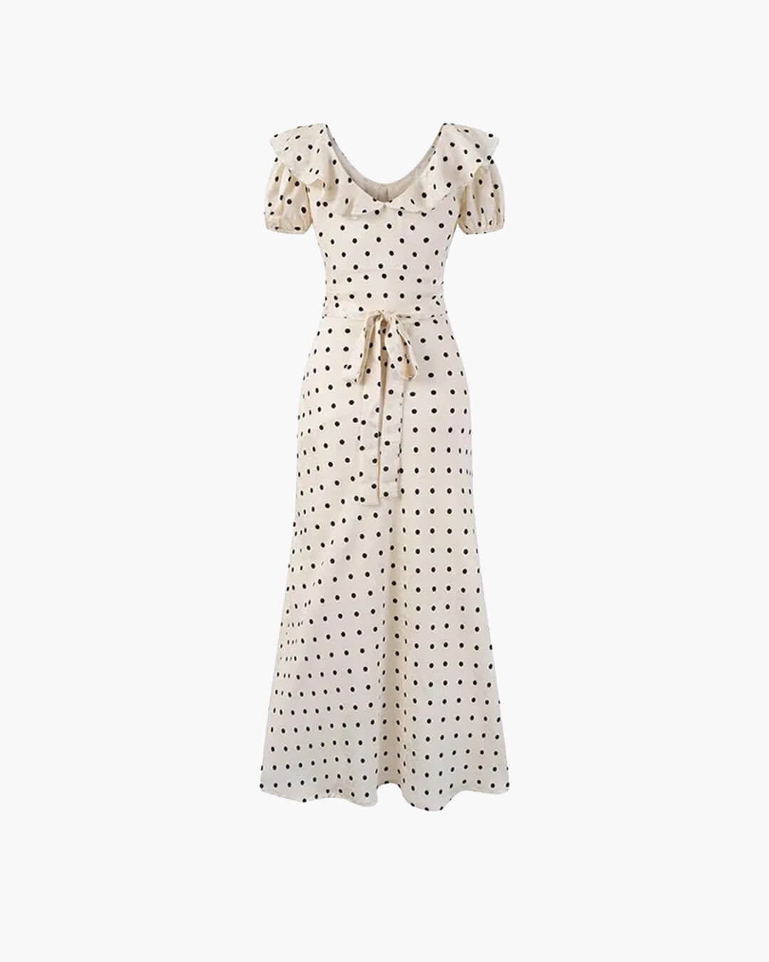SOERA Bianca Polka Dot V-Neck Maxi Dress - Dresses - SOERA-749699-DEF-XS-97411 XS