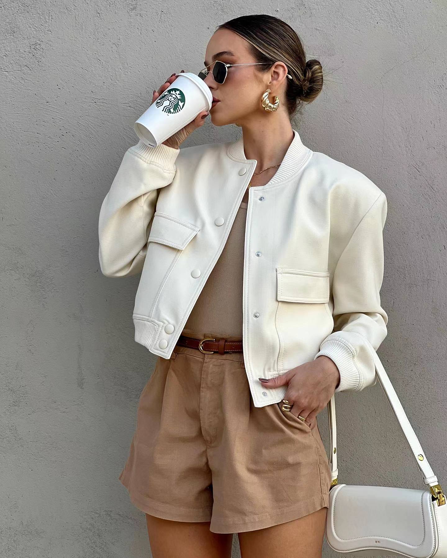 SOERA Fabienne Bomber Jacket - Jacket - SOERA-336067-OAT-M-71619 Oatmilk M