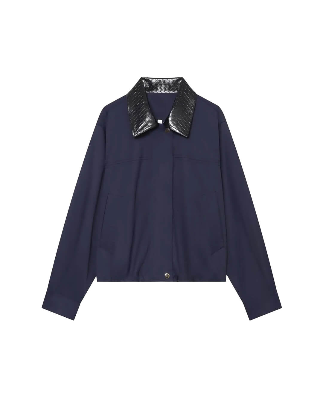SOERA Olivia Contrast Collar Bomber Jacket - Jacket - SOERA-290755-NAV-XS-48035 Navy XS