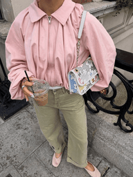 Sandra Cropped Balloon Sleeve Jacket