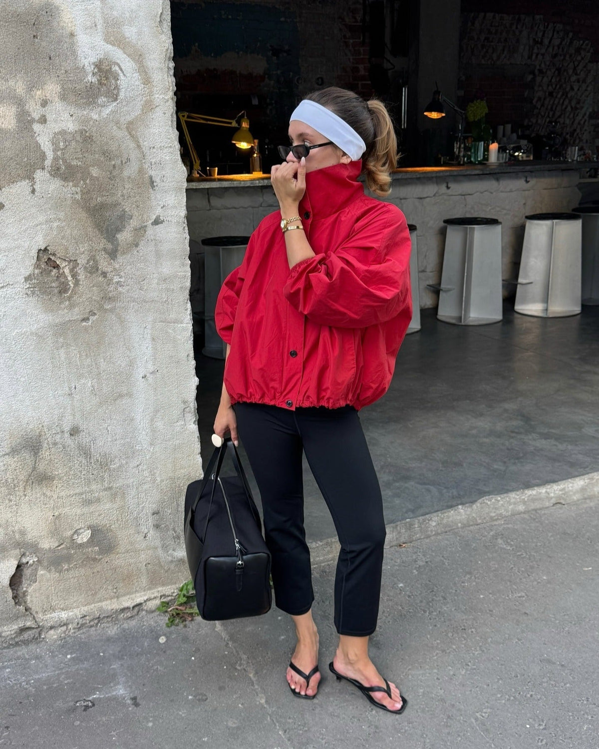 سترة Clara بياقة عالية