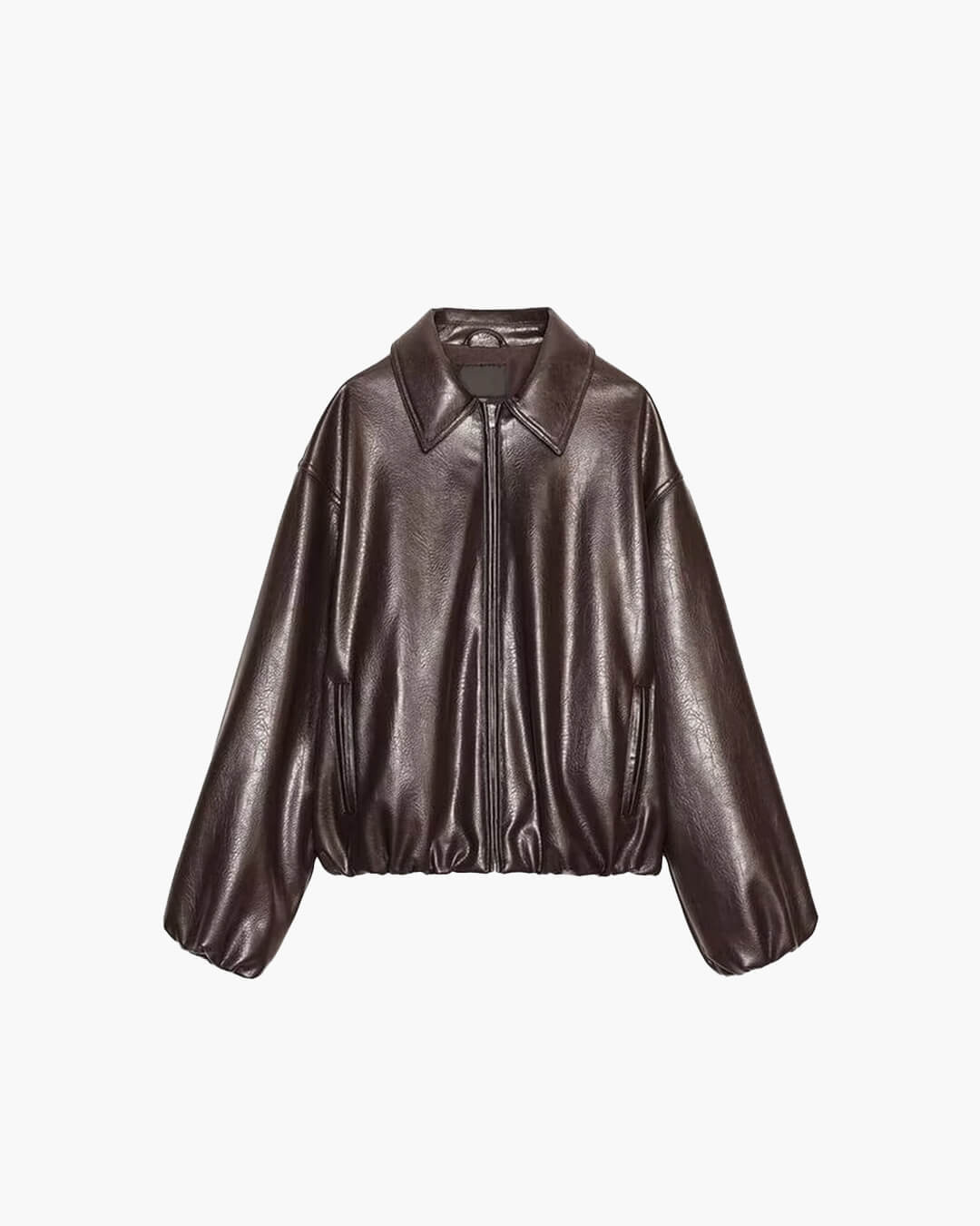 SOERA Eleanor Faux Leather Jacket - jackets - 3256809577998944-;na1765388022433510527 Brown L