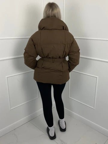 SOERA Miranda Puffer Jacket - Jackets - GT1762772375821465097 Brown S