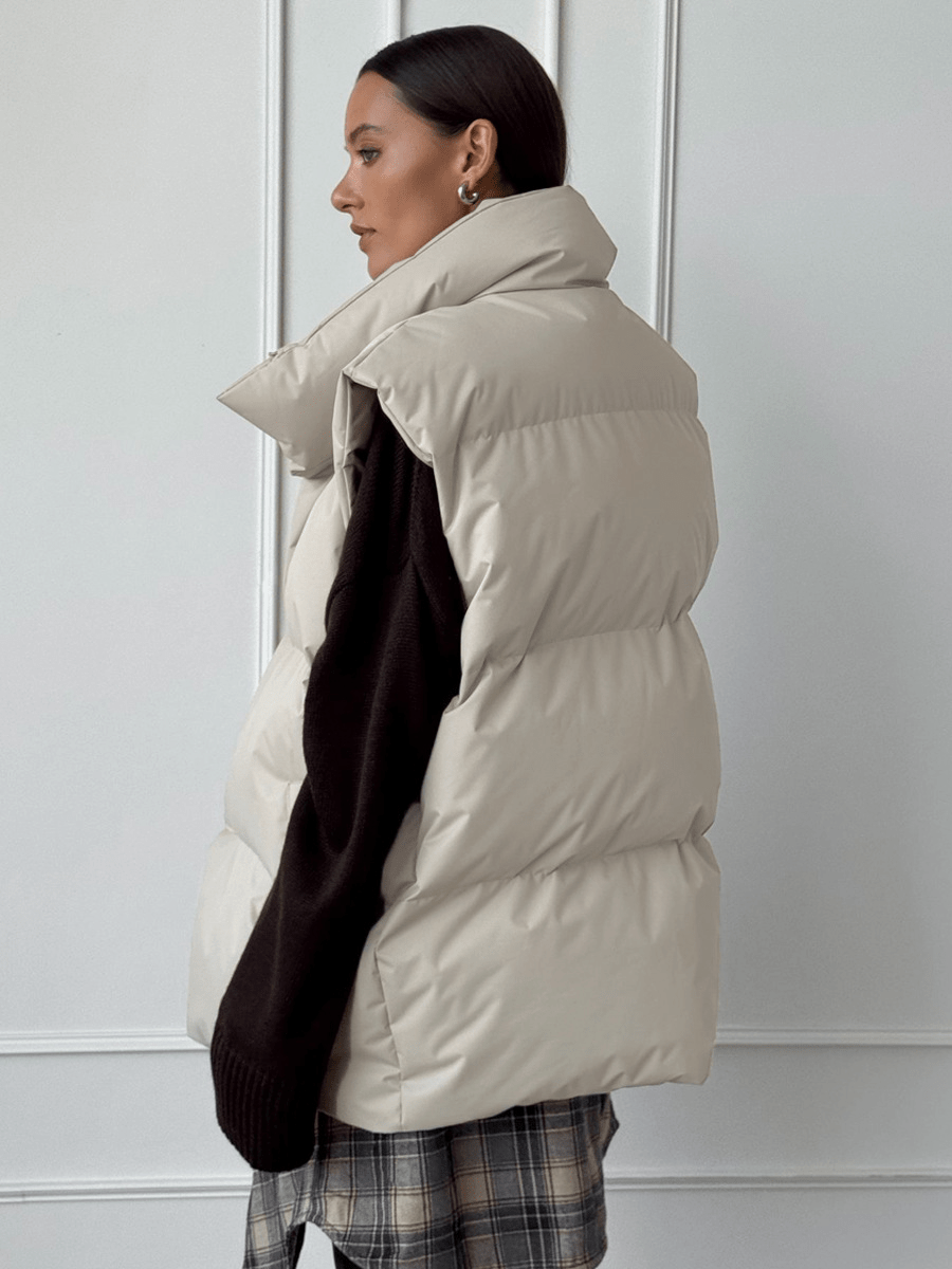 SOERA Sabrina Puffer Vest - Jackets - kg1766362638979276587 Black S