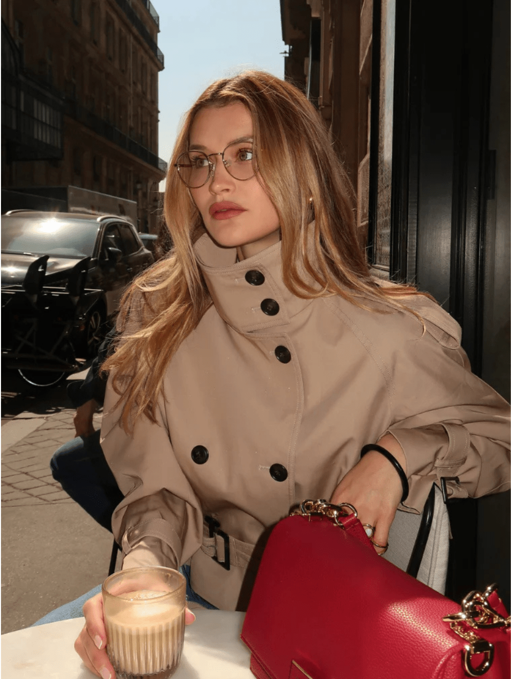 SOERA Sofie Cropped Trench Coat - Jackets - uK1761123527991231970 Beige M