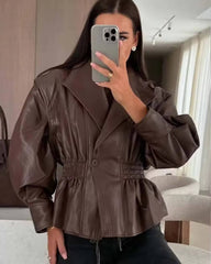 Stephanie Vegan Leather Jacket