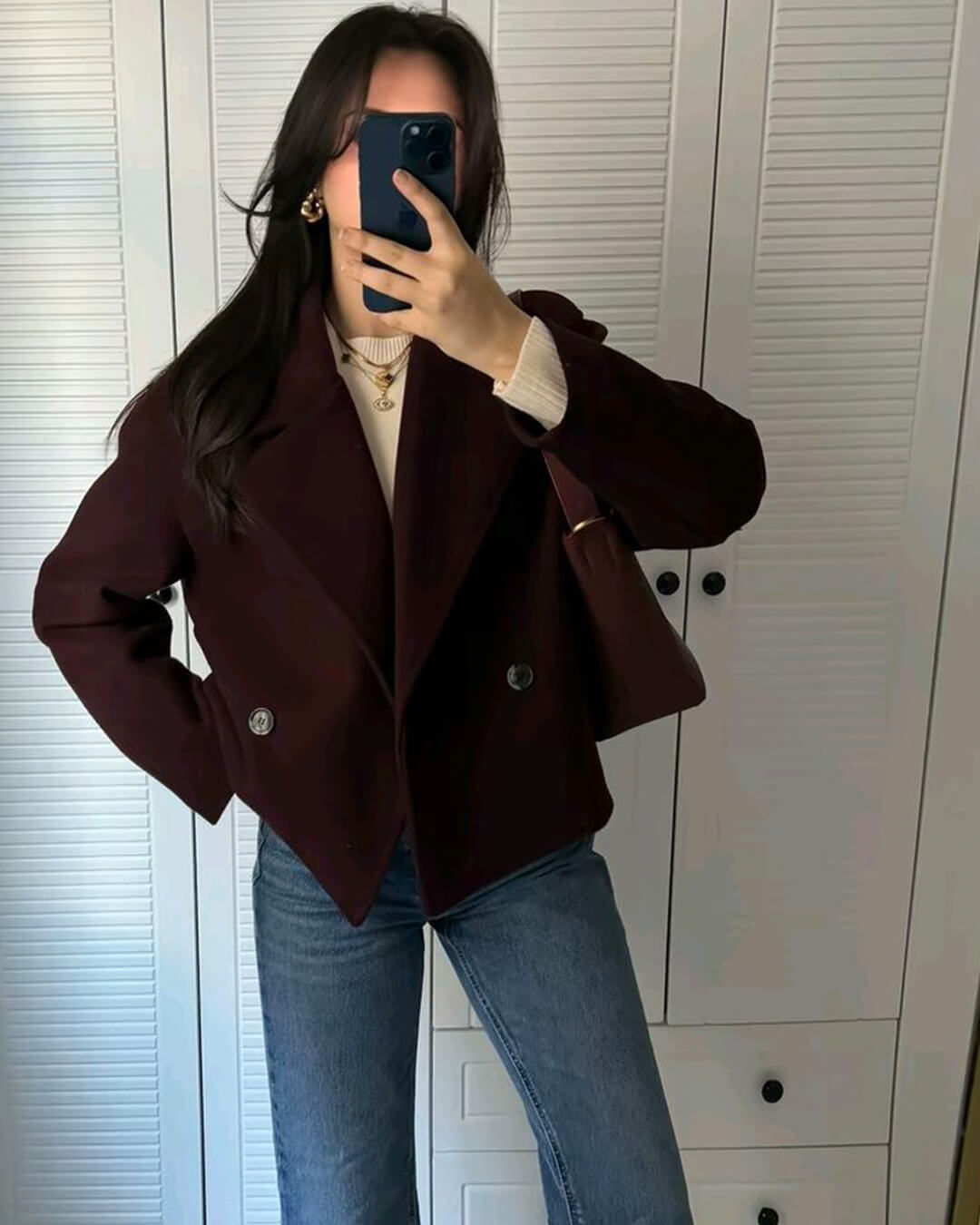 SOERA Suzane Short double - breasted Coat - Jackets - IW1766362638994011435 Red XS
