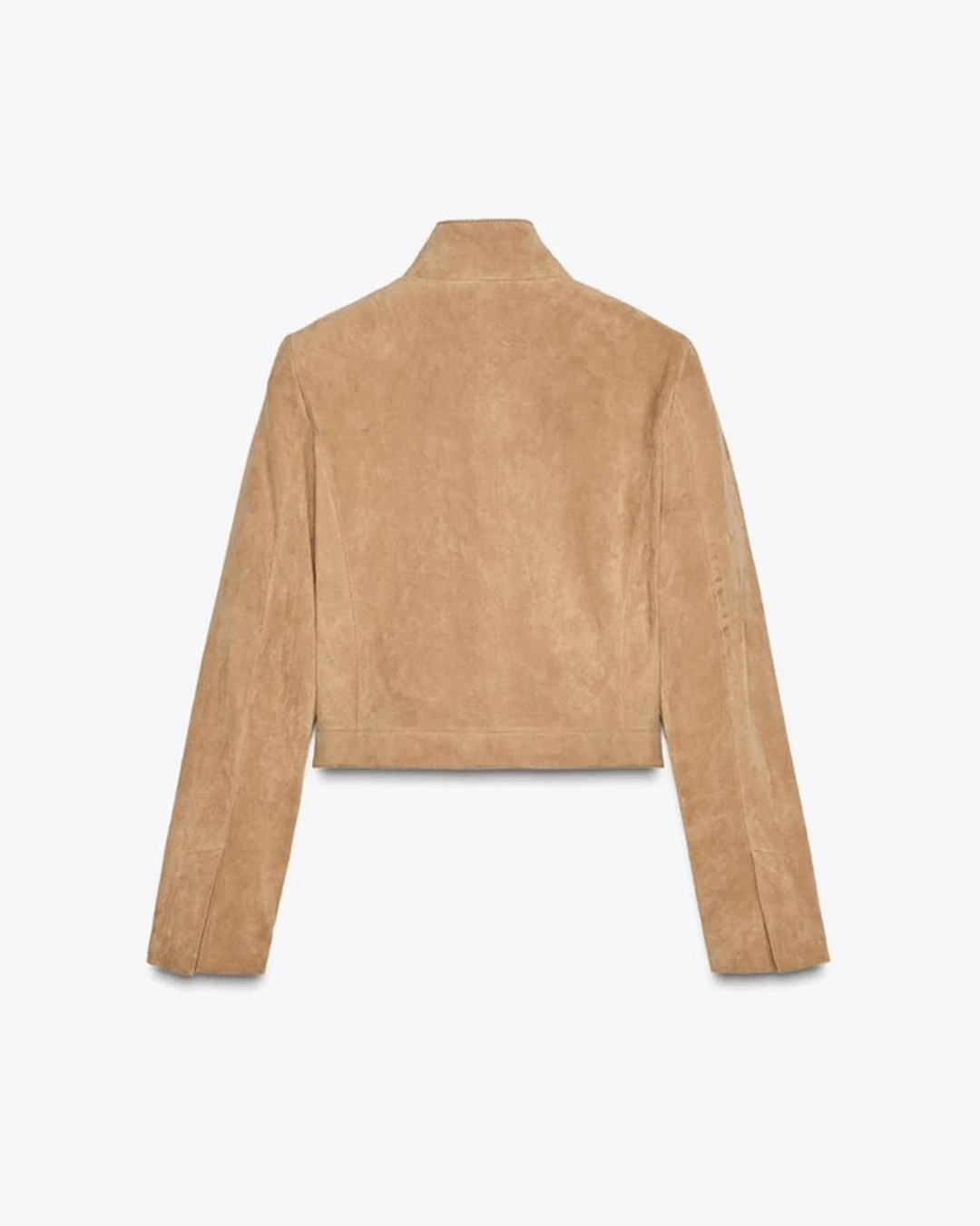SOERA Yza Suede Cropped Bomber Jacket - Jackets - DD1774004001185588912 Beige M