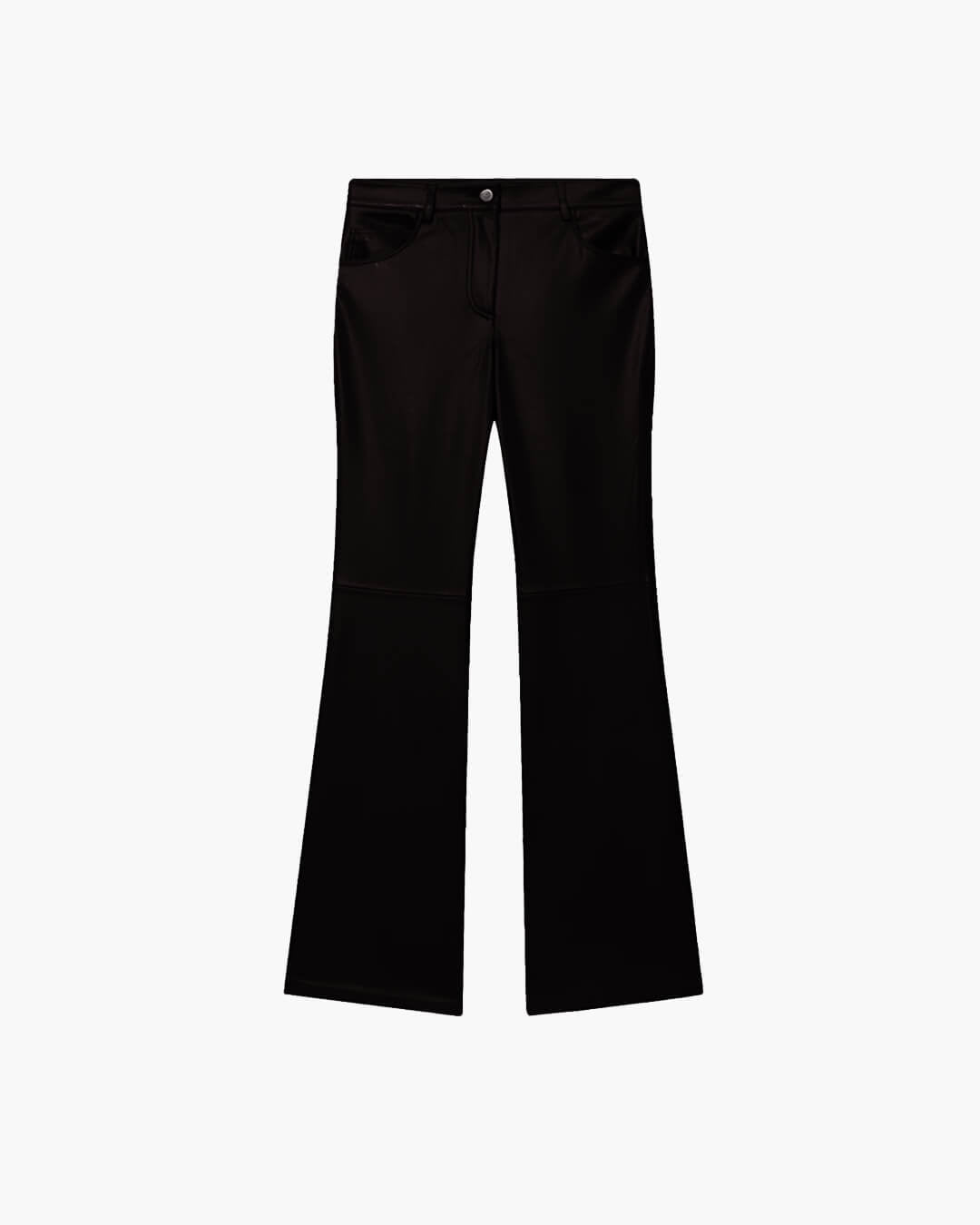 SOERA Michelle Faux Leather Flare Pants - Pants -  Brown S