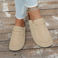 Bianca Cork Faux Suede Mules