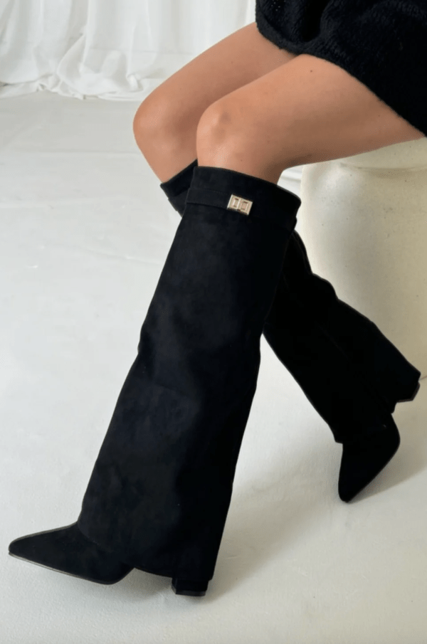 SOERA Kyla Suede Boots - Shoes - XD1758162480458659795 Black 36