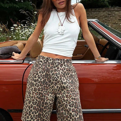 Nicole Leopard Print Shorts