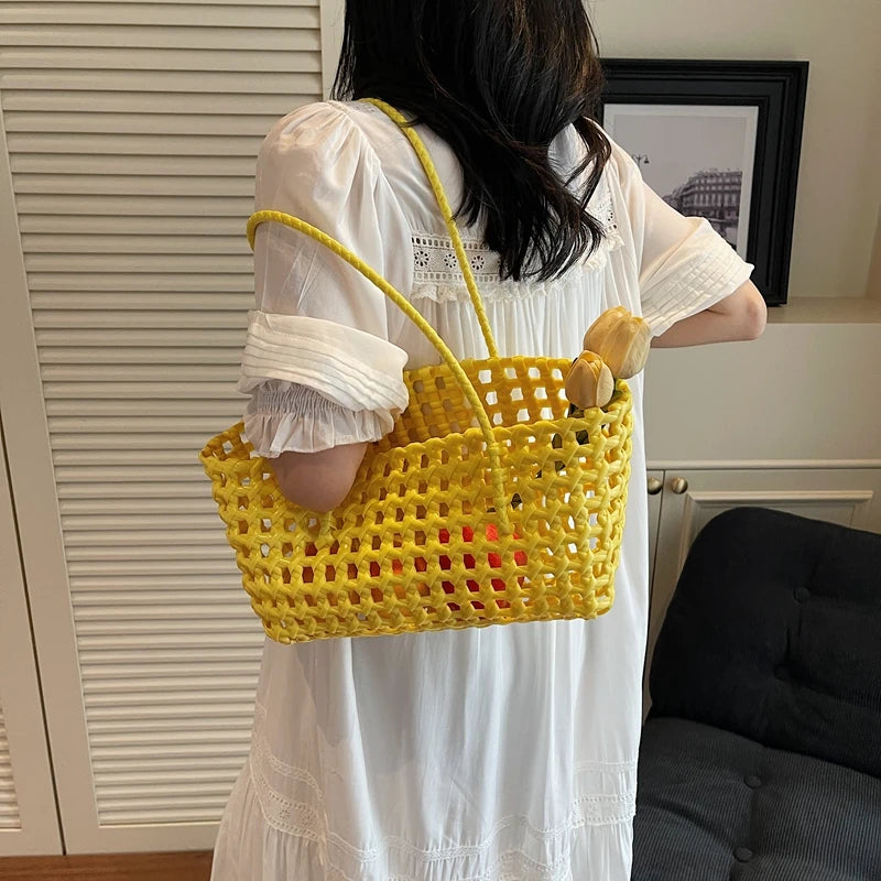 Sienna Hollowed Shoulder Tote