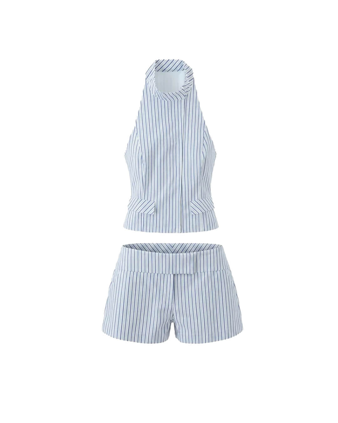 SOERA Briana Striped Mini Skirt Set - Skirt - SOERA-196867-S-OS-76675 Set (Top+Shorts) S