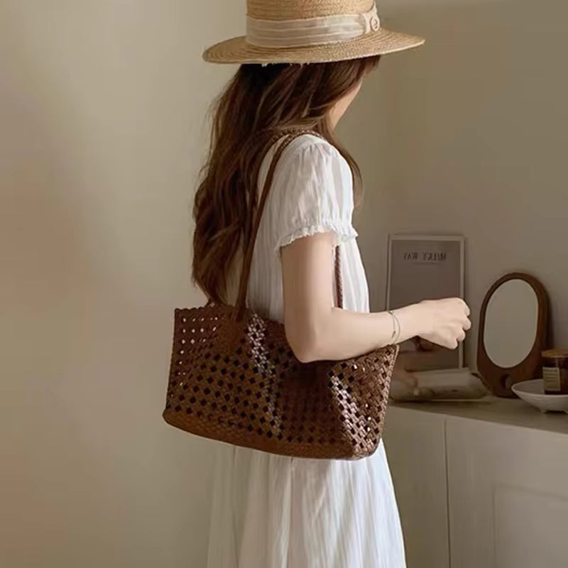 Stella Woven Shoulder Bag
