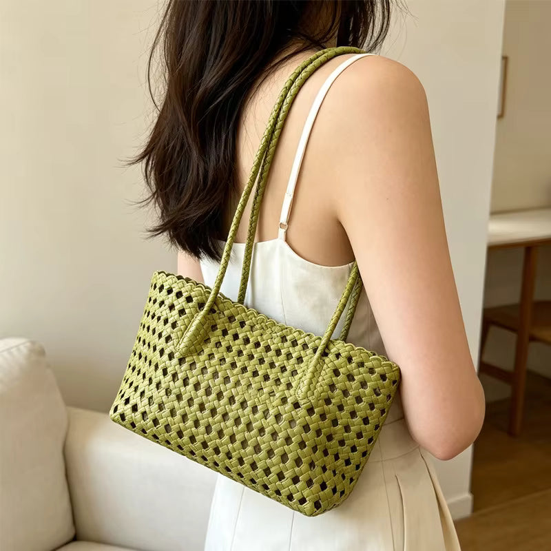 Stella Woven Shoulder Bag