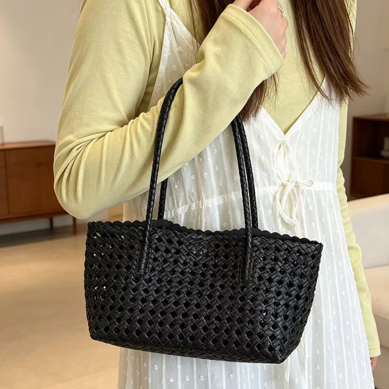 Stella Woven Shoulder Bag