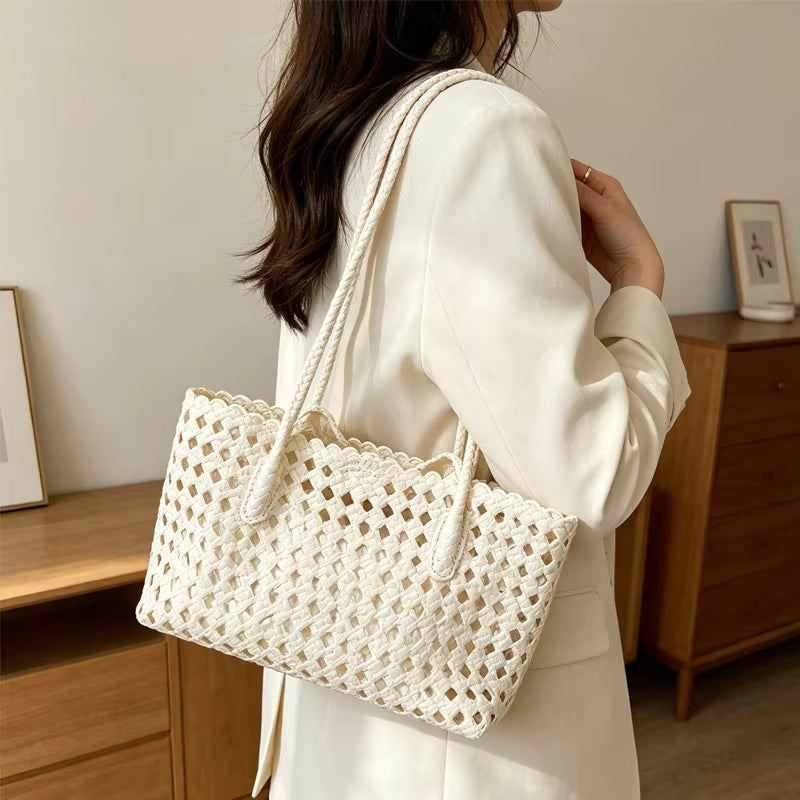 Stella Woven Shoulder Bag