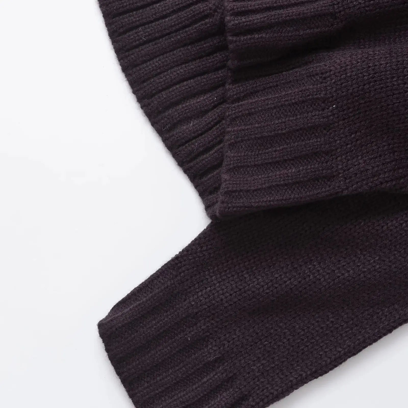 SOERA Phoebe Oversized Turtleneck Sweater - Tops - 3256807743657445-;Ys1763832189620653579 Dark Brown M